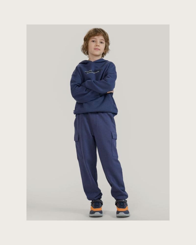 Chlapčenské tepláky 4F JUNIOR TROUSERS CAS M0964-22S-ANTHRACITE – fotka 2