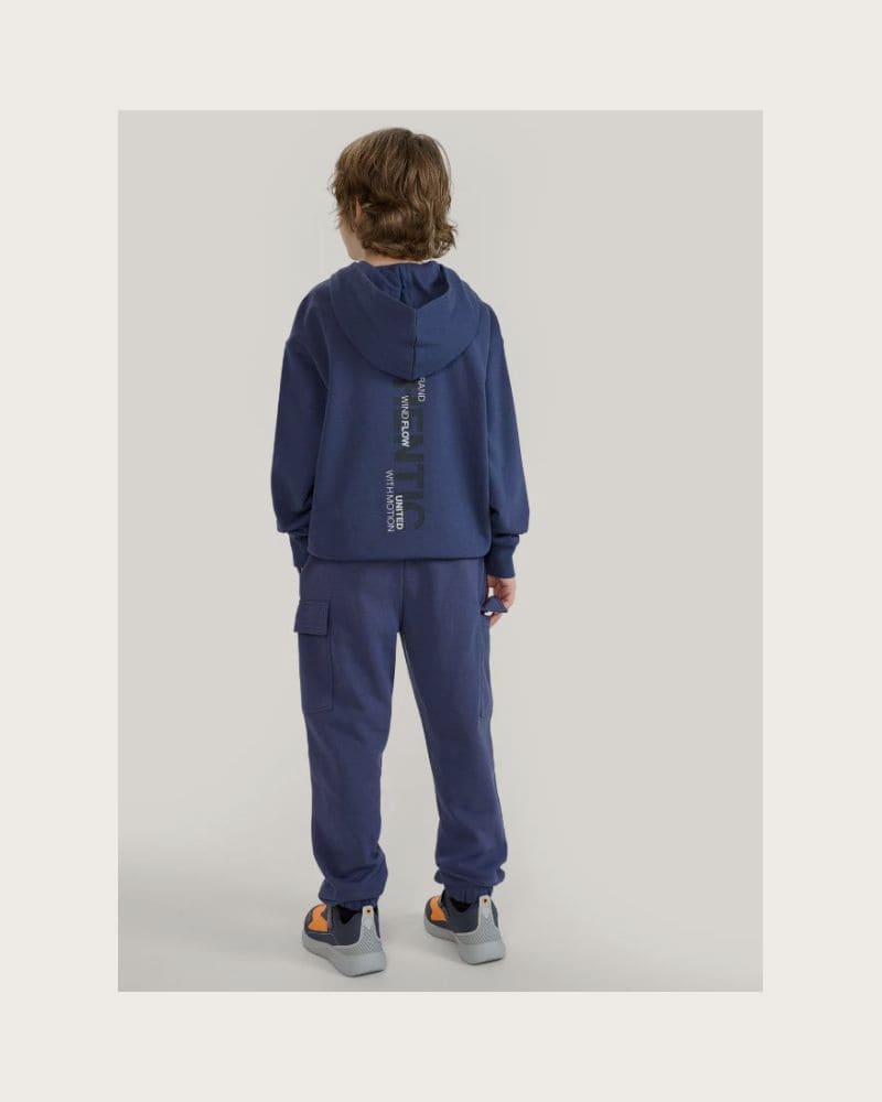 Chlapčenské tepláky 4F JUNIOR TROUSERS CAS M0964-22S-ANTHRACITE – fotka 4