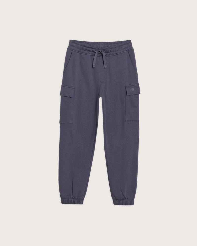 Chlapčenské tepláky 4F JUNIOR TROUSERS CAS M0964-22S-ANTHRACITE – fotka 6