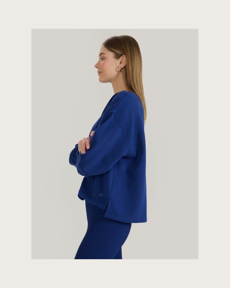 Dámska mikina 4F SWEATSHIRT F1543-30S-DARK BLUE – fotka 4