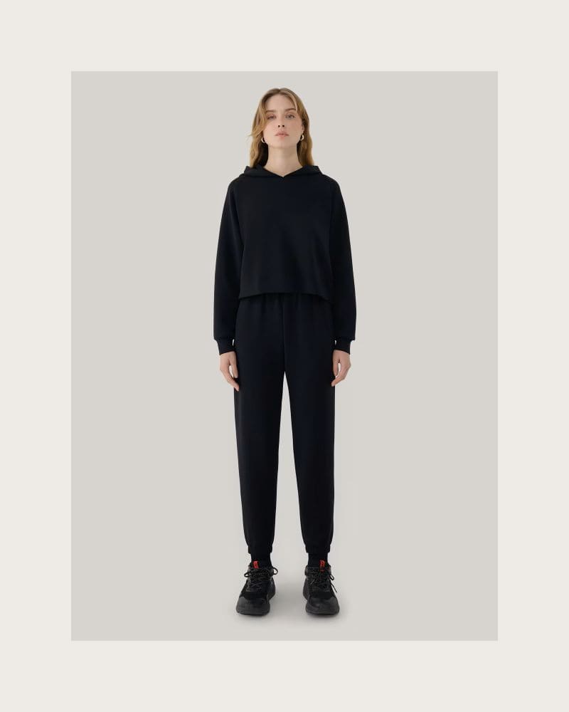 Dámska mikina s kapucňou 4F SWEATSHIRT F1562-20S-DEEP BLACK – fotka 4