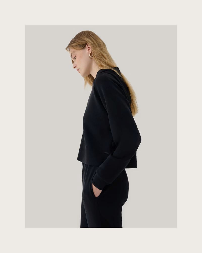 Dámska mikina s kapucňou 4F SWEATSHIRT F1562-20S-DEEP BLACK – fotka 6