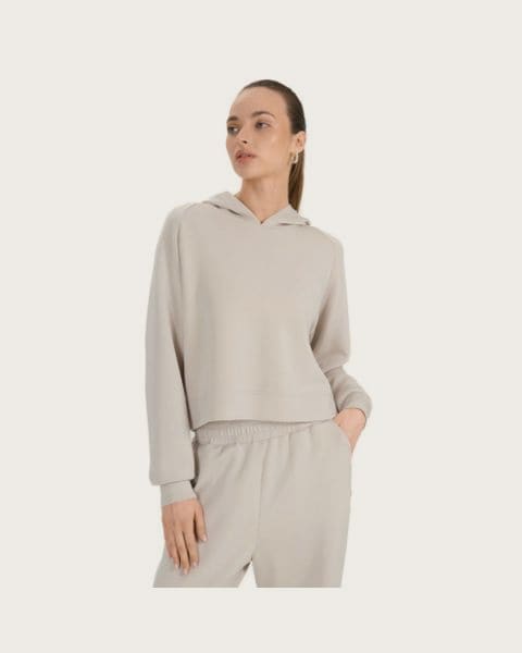 Dámska mikina s kapucňou 4F SWEATSHIRT F1562-83S-BEIGE