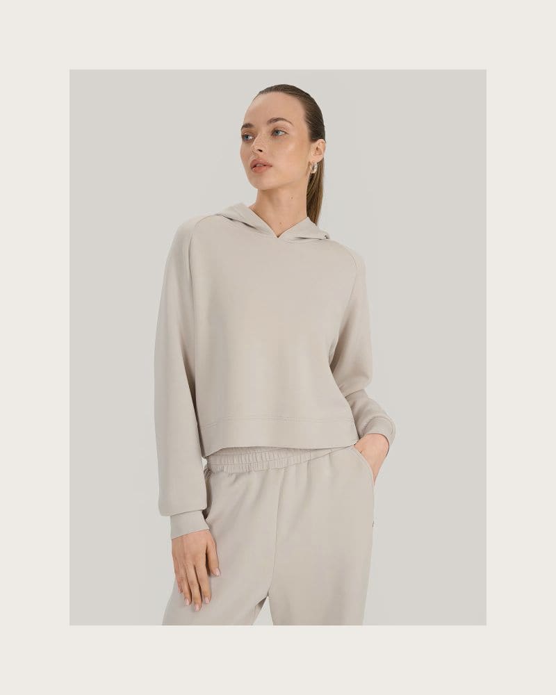 Dámska mikina s kapucňou 4F SWEATSHIRT F1562-83S-BEIGE – fotka 2