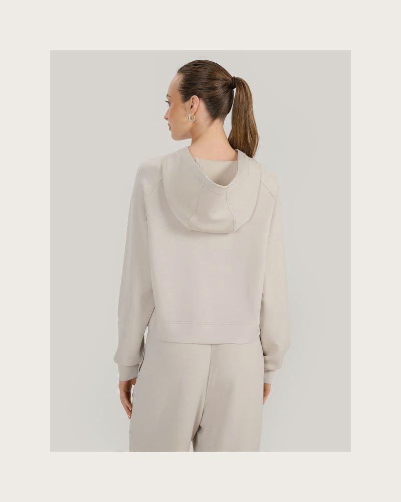 Dámska mikina s kapucňou 4F SWEATSHIRT F1562-83S-BEIGE – fotka 3