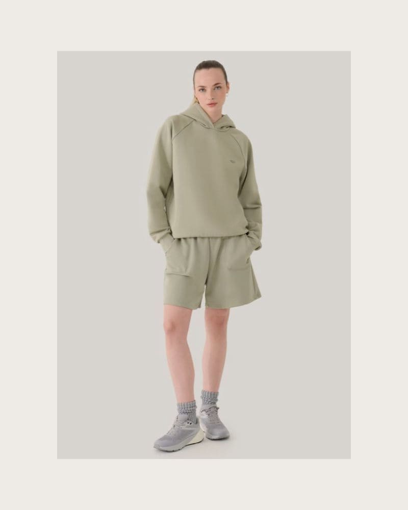 Teplákové kraťasy 4F SHORTS CAS U544-44S-OLIVE – fotka 3