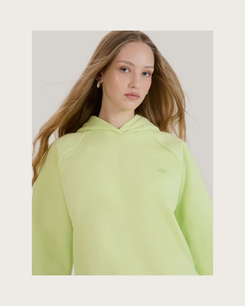 Mikina s kapucňou 4F SWEATSHIRT U1547-45S-CANARY GREEN – fotka 2