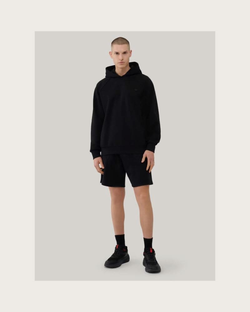 Mikina s kapucňou 4F SWEATSHIRT U1547-20S-DEEP BLACK – fotka 6