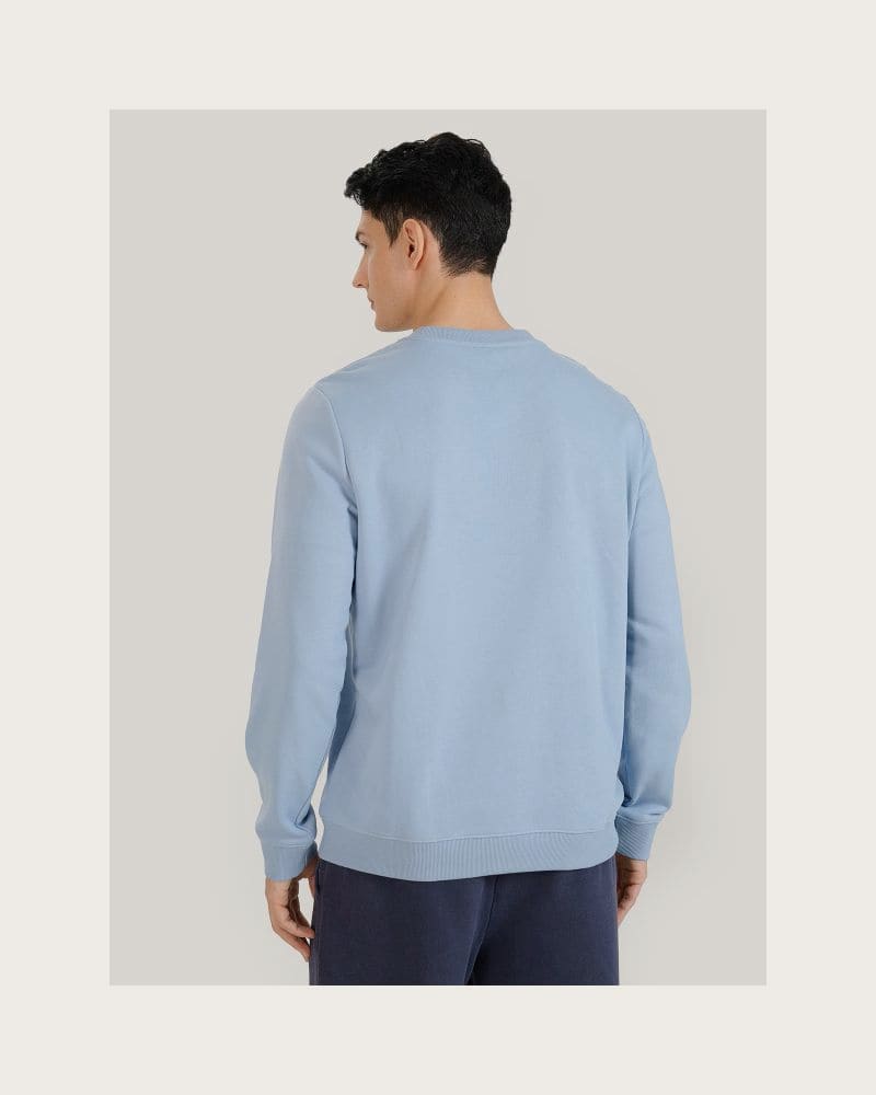 Pánska mikina 4F SWEATSHIRT M1622-34S-LIGHT BLUE – fotka 3