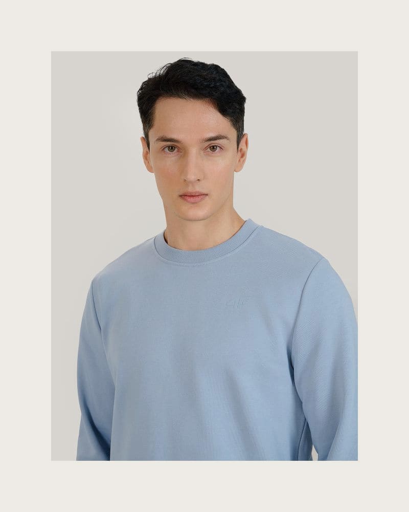 Pánska mikina 4F SWEATSHIRT M1622-34S-LIGHT BLUE – fotka 6
