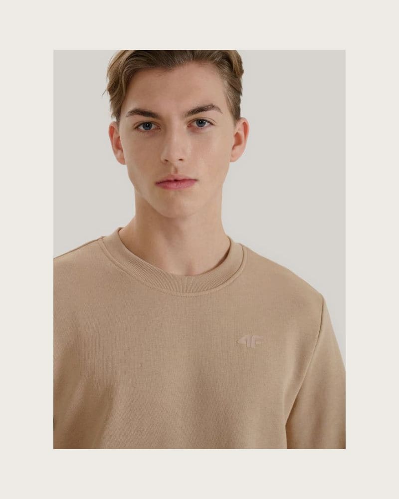Pánska mikina 4F SWEATSHIRT M1622-83S-BEIGE – fotka 2