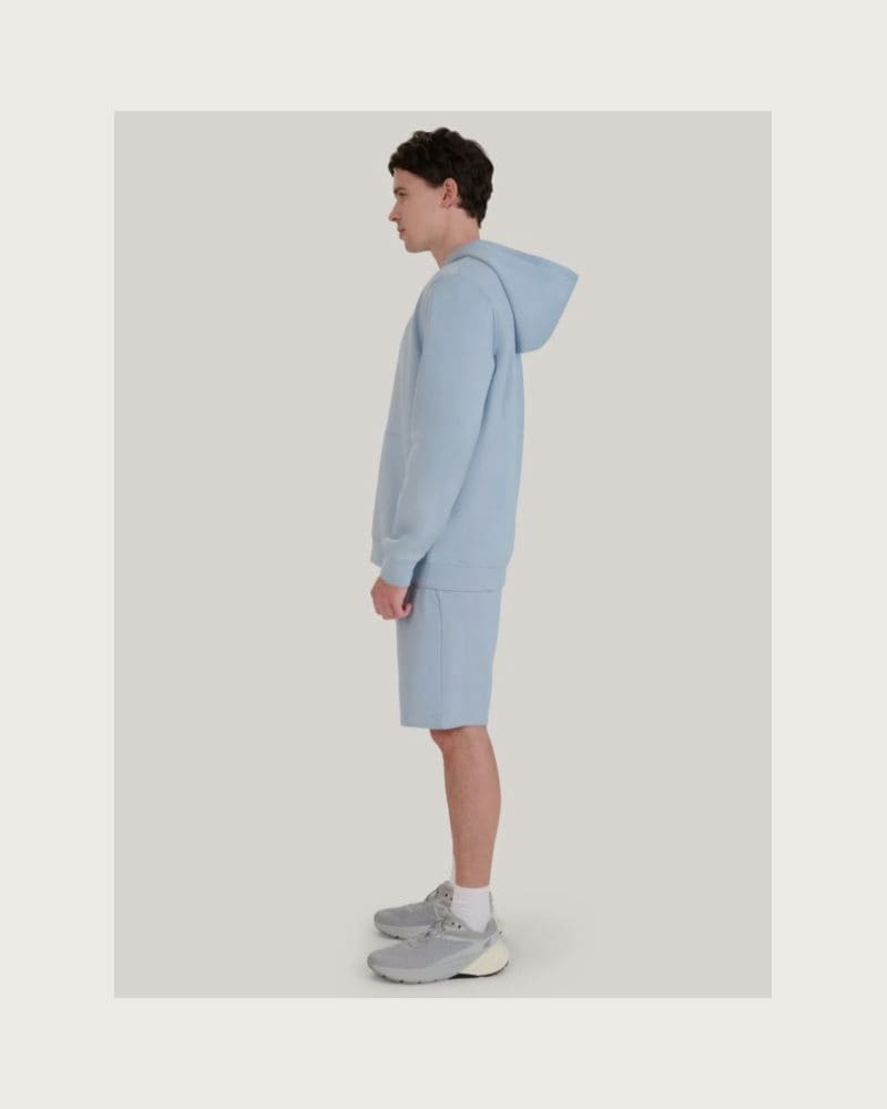 Pánska mikina s kapucňou 4F SWEATSHIRT M1621-34S-LIGHT BLUE – fotka 6