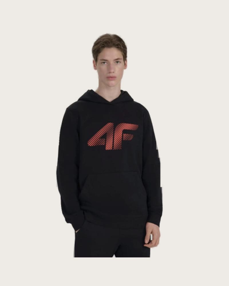 Pánska mikina s kapucňou 4F SWEATSHIRT M1766-020S-DEEP BLACK