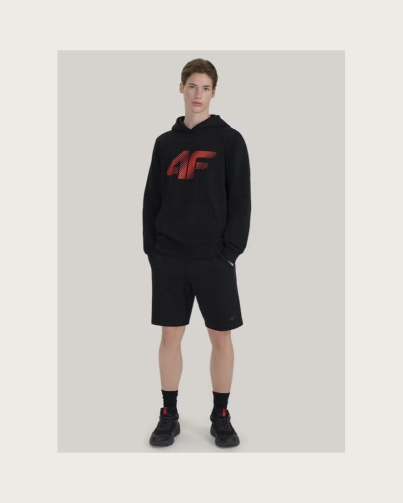 Pánska mikina s kapucňou 4F SWEATSHIRT M1766-020S-DEEP BLACK – fotka 4