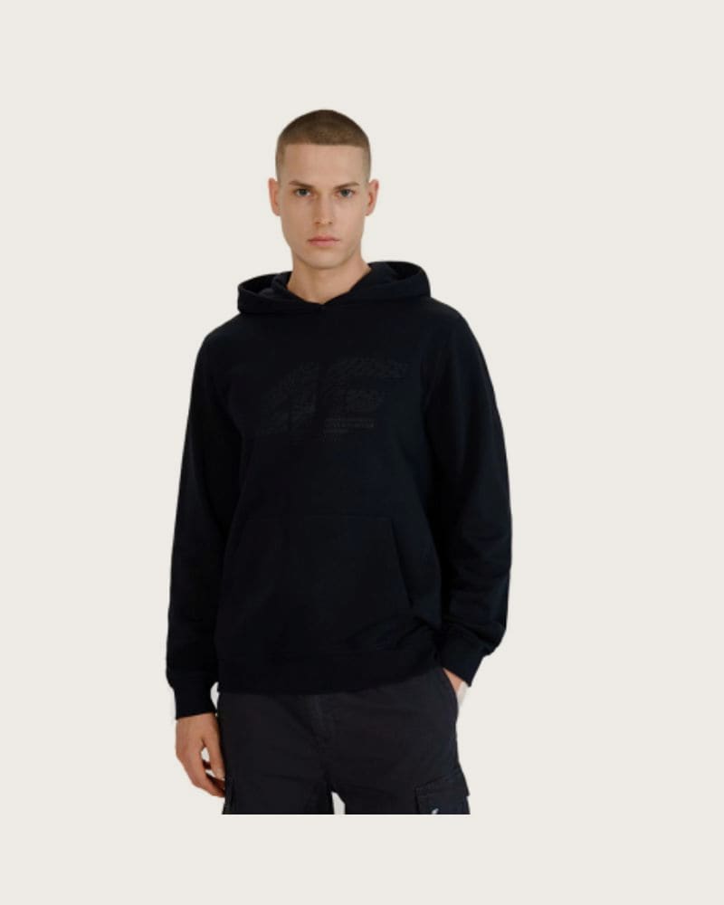Pánska mikina s kapucňou 4F SWEATSHIRT M1585-20S-DEEP BLACK