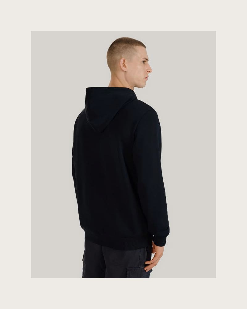 Pánska mikina s kapucňou 4F SWEATSHIRT M1585-20S-DEEP BLACK – fotka 3