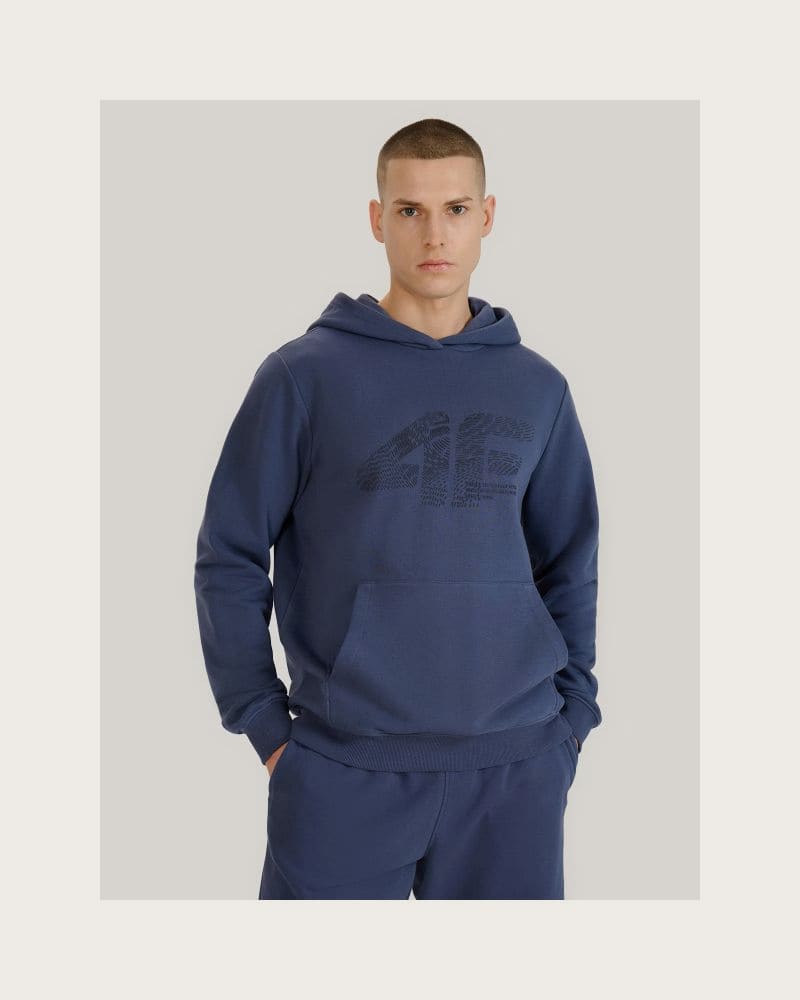 Pánska mikina s kapucňou 4F SWEATSHIRT M1585-22S-ANTHRACITE – fotka 2