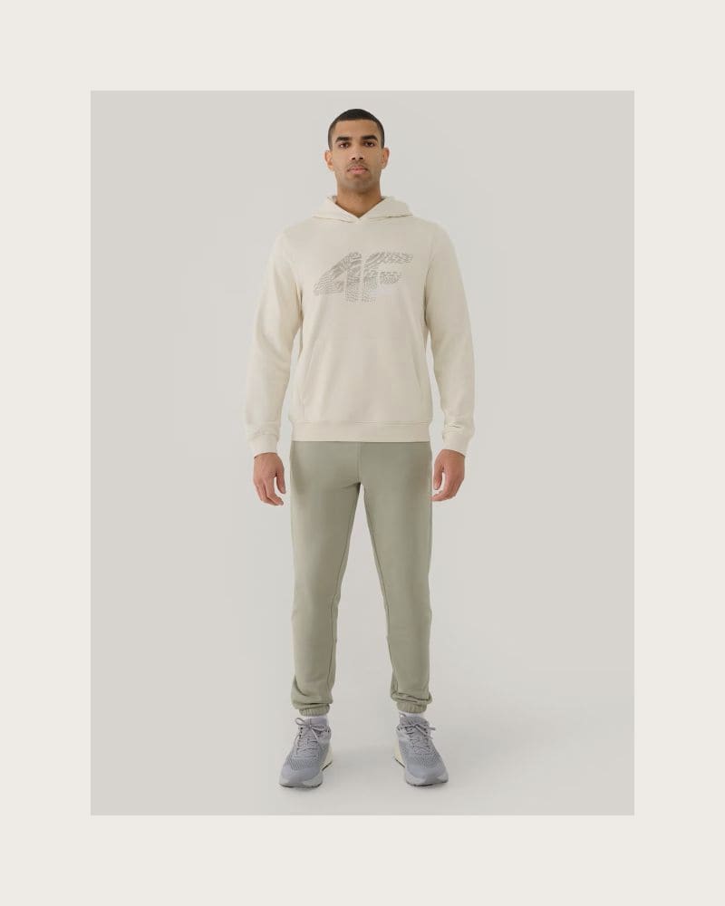 Pánska mikina s kapucňou 4F SWEATSHIRT M1585-12S-CREME – fotka 4