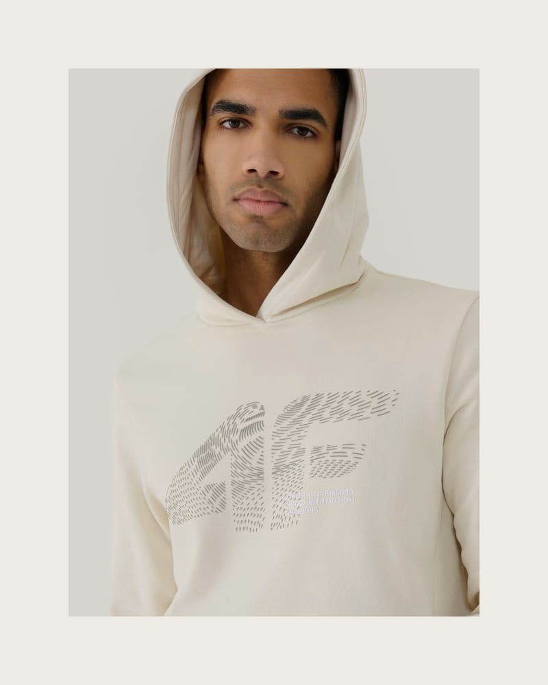 Pánska mikina s kapucňou 4F SWEATSHIRT M1585-12S-CREME – fotka 6