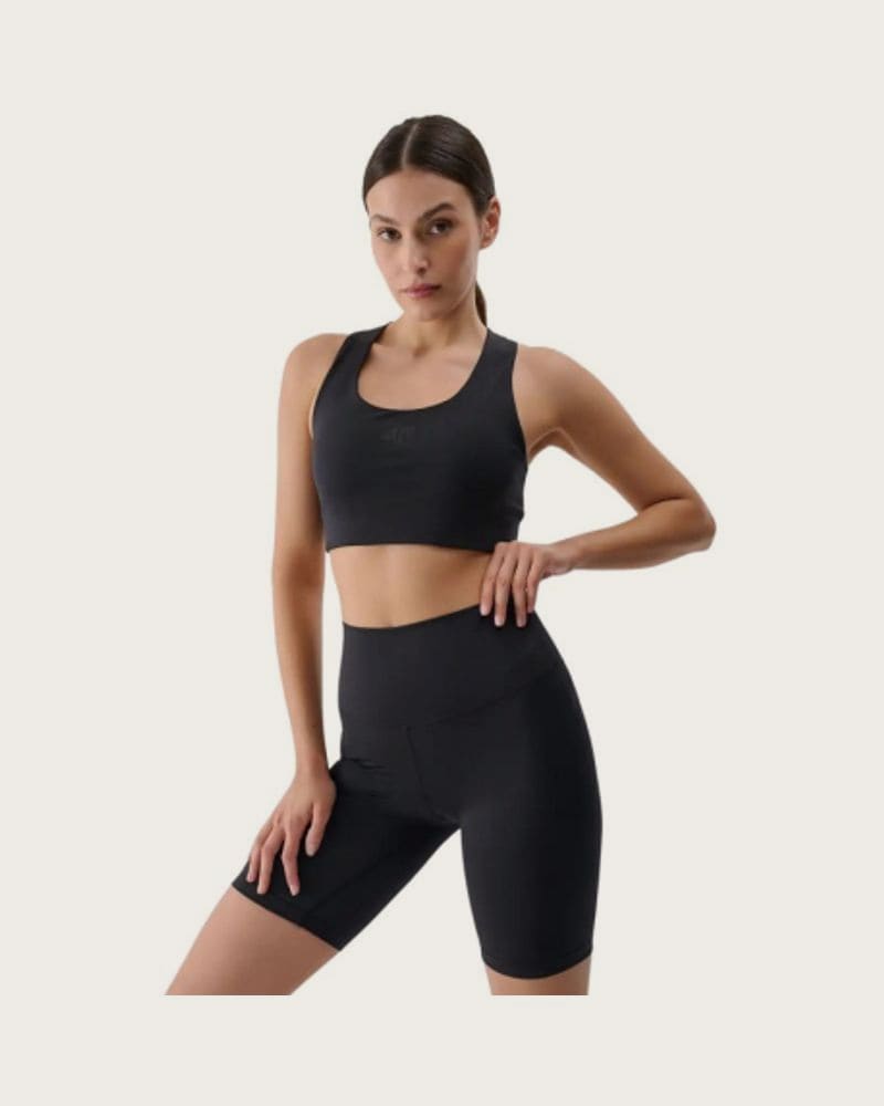 Dámske tréningové kraťasy 4F SHORT TIGHTS FNK F019-20S-DEEP BLACK