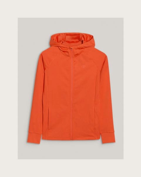 Dámska tréningová mikina so zipsom 4F SWEATSHIRT FNK F467-62S-RED