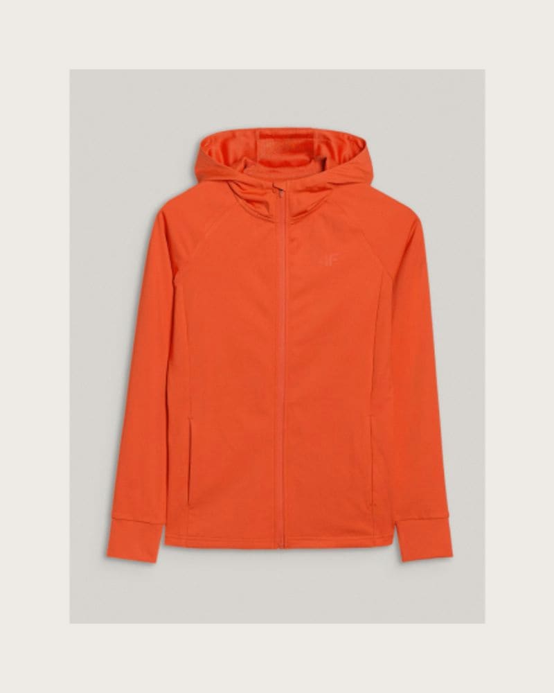 Dámska tréningová mikina so zipsom 4F SWEATSHIRT FNK F467-62S-RED