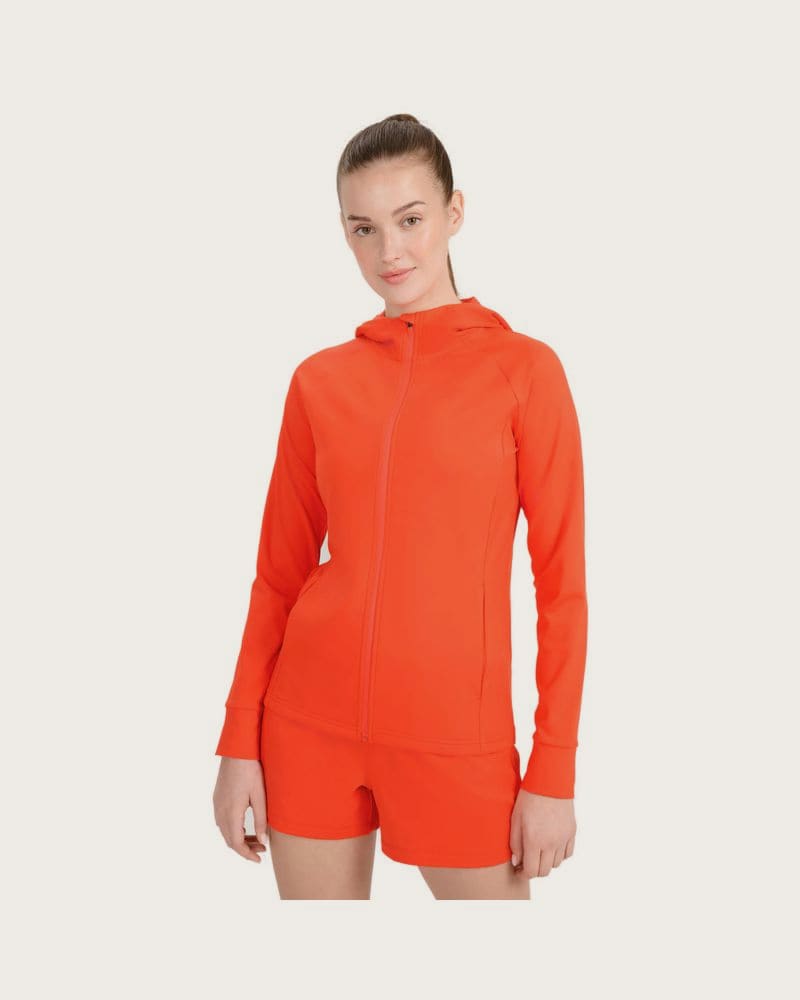 Dámska tréningová mikina so zipsom 4F SWEATSHIRT FNK F467-62S-RED – fotka 2