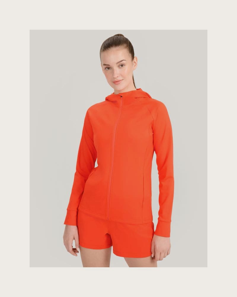 Dámska tréningová mikina so zipsom 4F SWEATSHIRT FNK F467-62S-RED – fotka 3