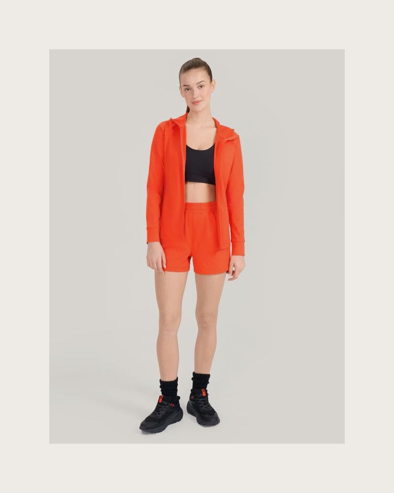 Dámska tréningová mikina so zipsom 4F SWEATSHIRT FNK F467-62S-RED – fotka 6