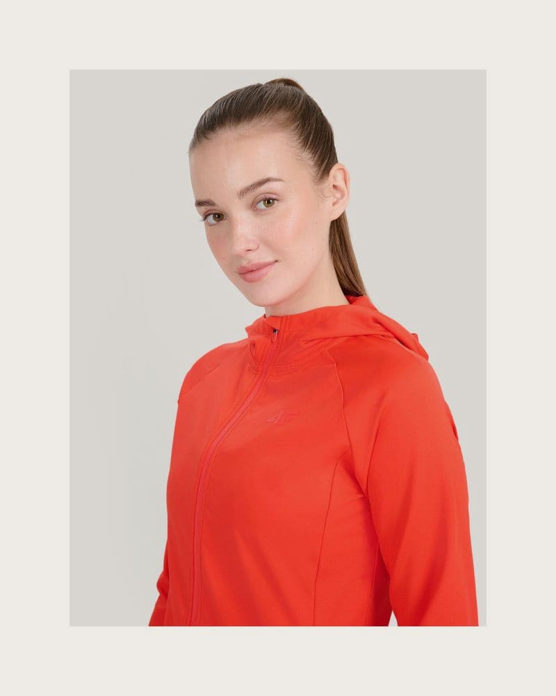 Dámska tréningová mikina so zipsom 4F SWEATSHIRT FNK F467-62S-RED – fotka 7