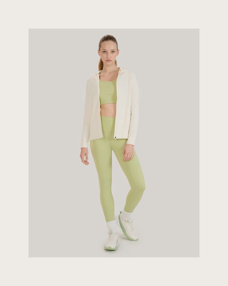 Dámska tréningová mikina so zipsom 4F SWEATSHIRT FNK F467-11S-OFF WHITE – fotka 5
