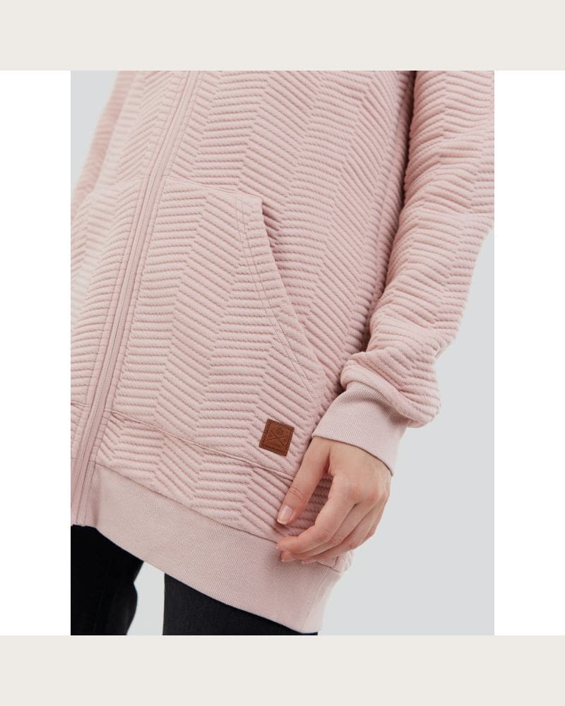 Dámska mikina so zipsom FUNDANGO Blanka Pullover-330-rose – fotka 6