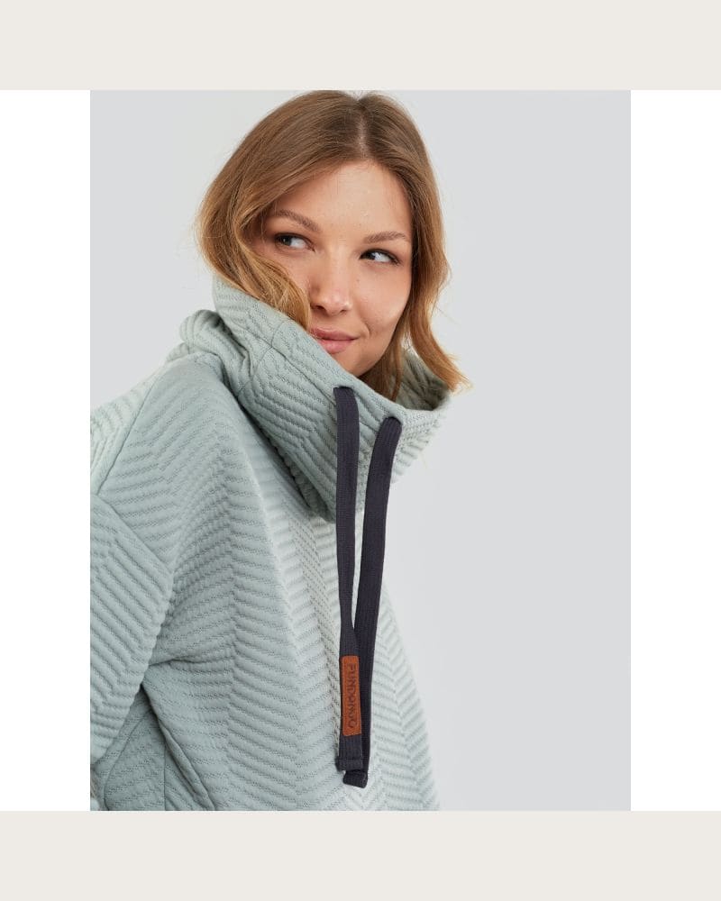 Dámska mikina FUNDANGO Aliz Pullover-528-fern – fotka 3