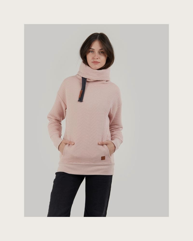 Dámska mikina FUNDANGO Aliz Pullover-330-rose – fotka 2