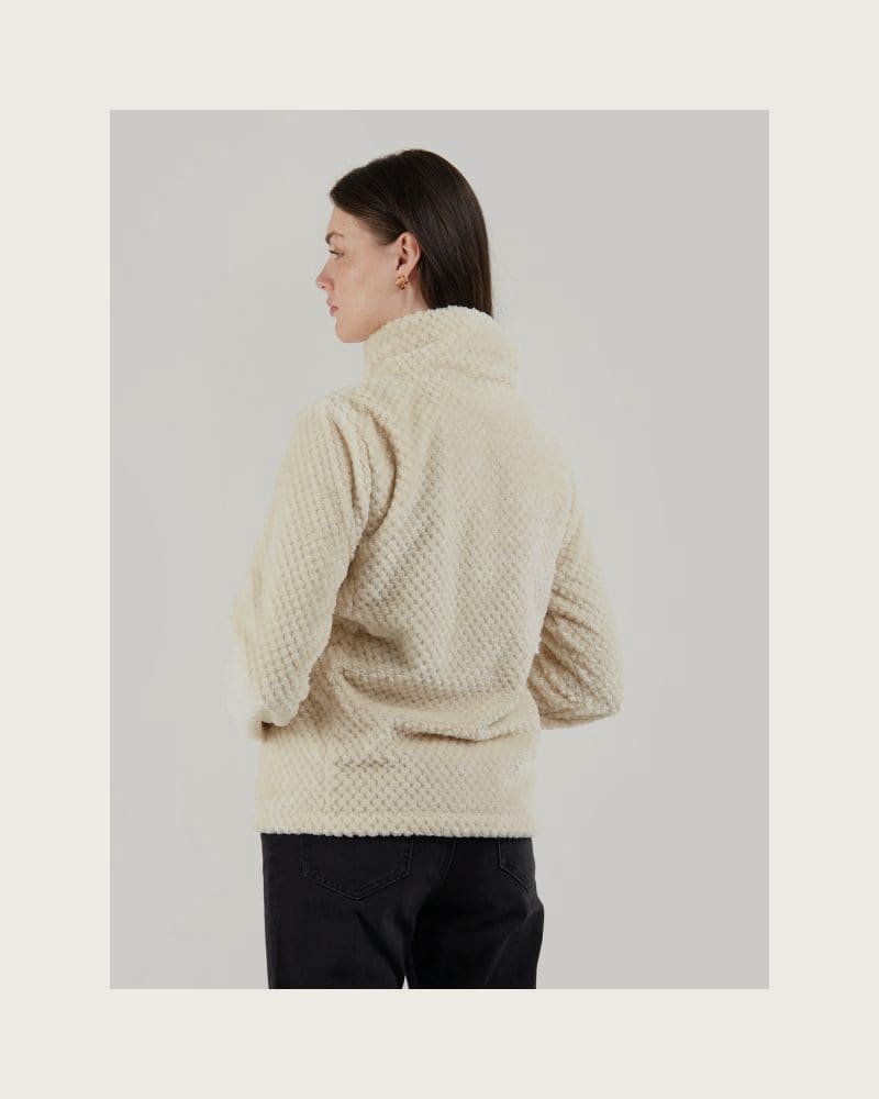 Dámska mikina so zipsom FUNDANGO Shiren Fleece Jacket-150-butter – fotka 2