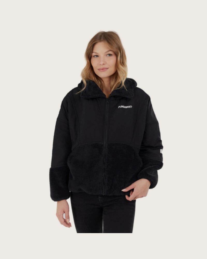 Dámska mikina so zipsom FUNDANGO Sansa Hybrid Jacket-780-antracit