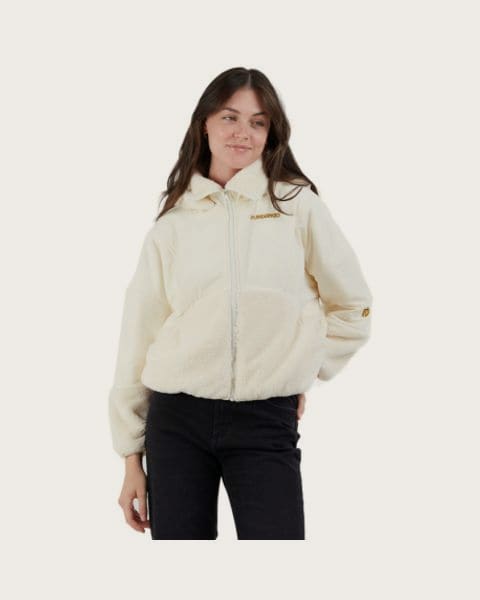 Dámska mikina so zipsom FUNDANGO Sansa Hybrid Jacket-150-butter