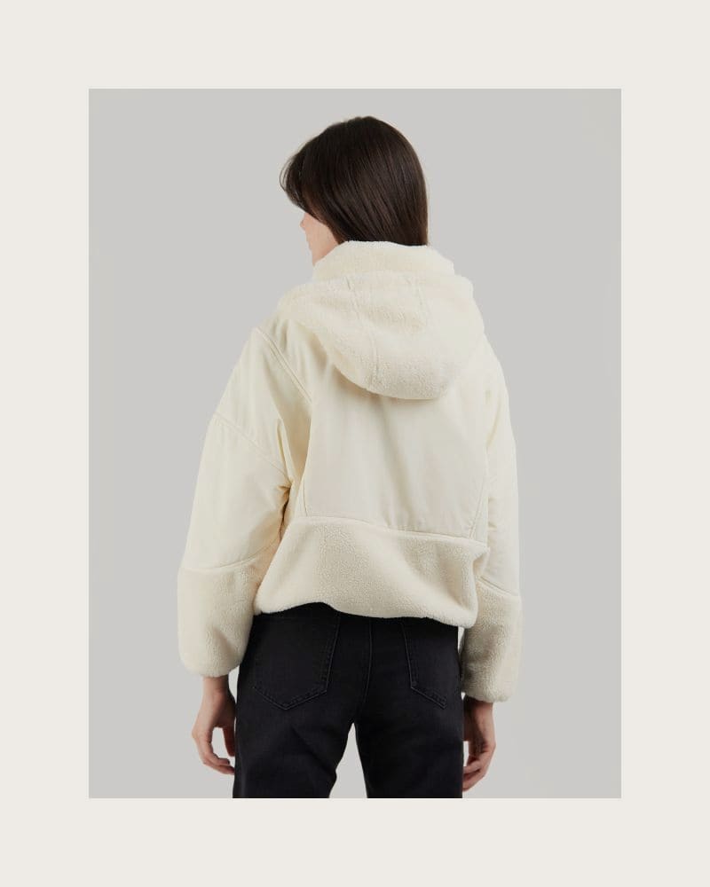 Dámska mikina so zipsom FUNDANGO Sansa Hybrid Jacket-150-butter – fotka 3