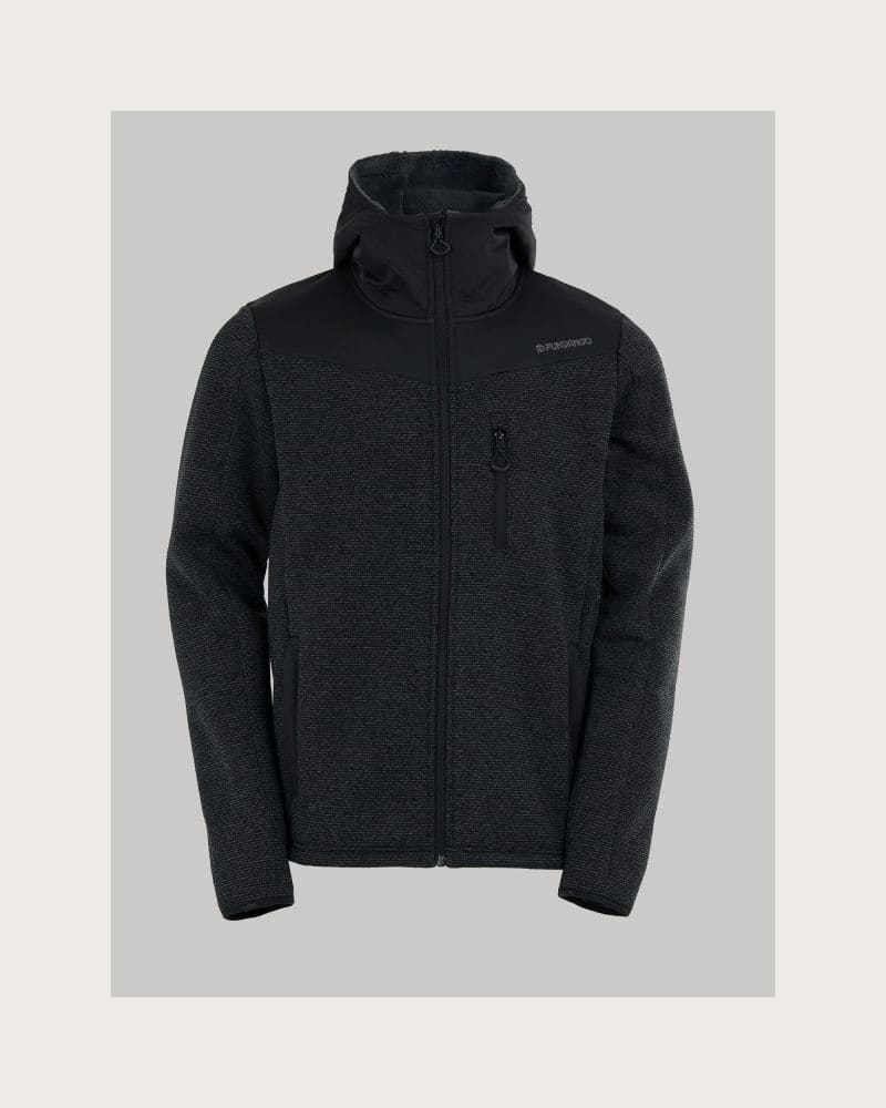 Pánska mikina so zipsom FUNDANGO Ashford Insulated Fleece Jacket-780-antracit – fotka 2