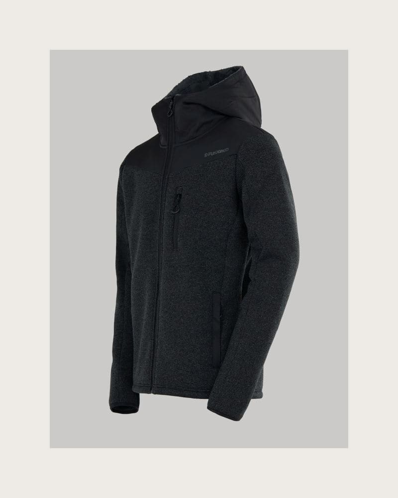 Pánska mikina so zipsom FUNDANGO Ashford Insulated Fleece Jacket-780-antracit – fotka 3