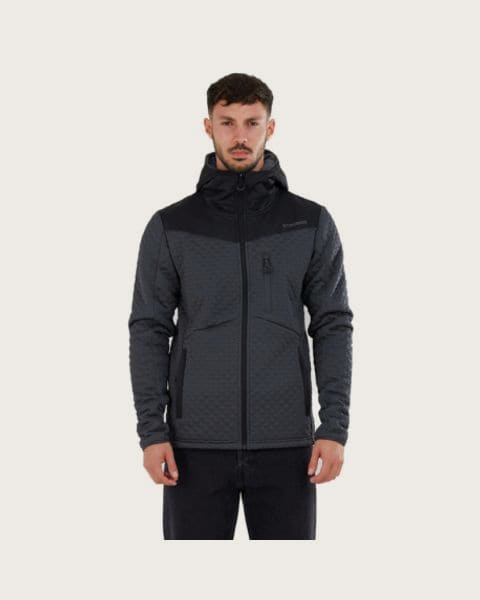 Pánska mikina so zipsom FUNDANGO Ashford Insulated Fleece Jacket-755-steel