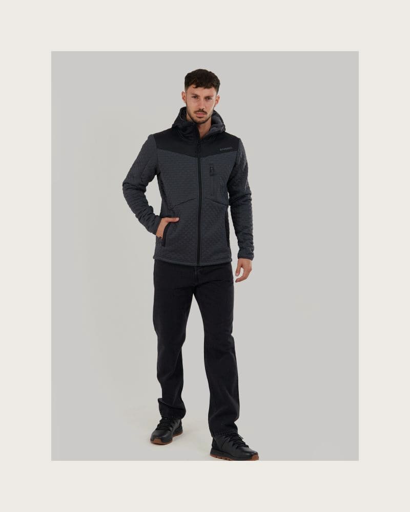 Pánska mikina so zipsom FUNDANGO Ashford Insulated Fleece Jacket-755-steel – fotka 4