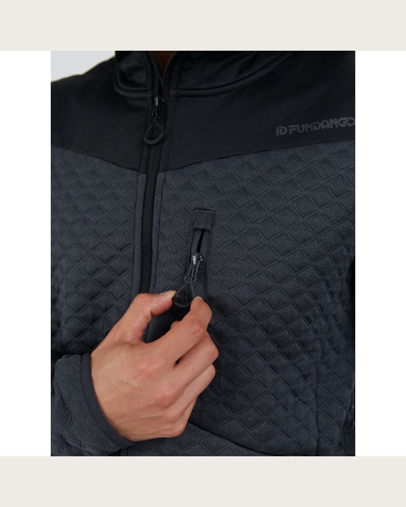 Pánska mikina so zipsom FUNDANGO Ashford Insulated Fleece Jacket-755-steel – fotka 7