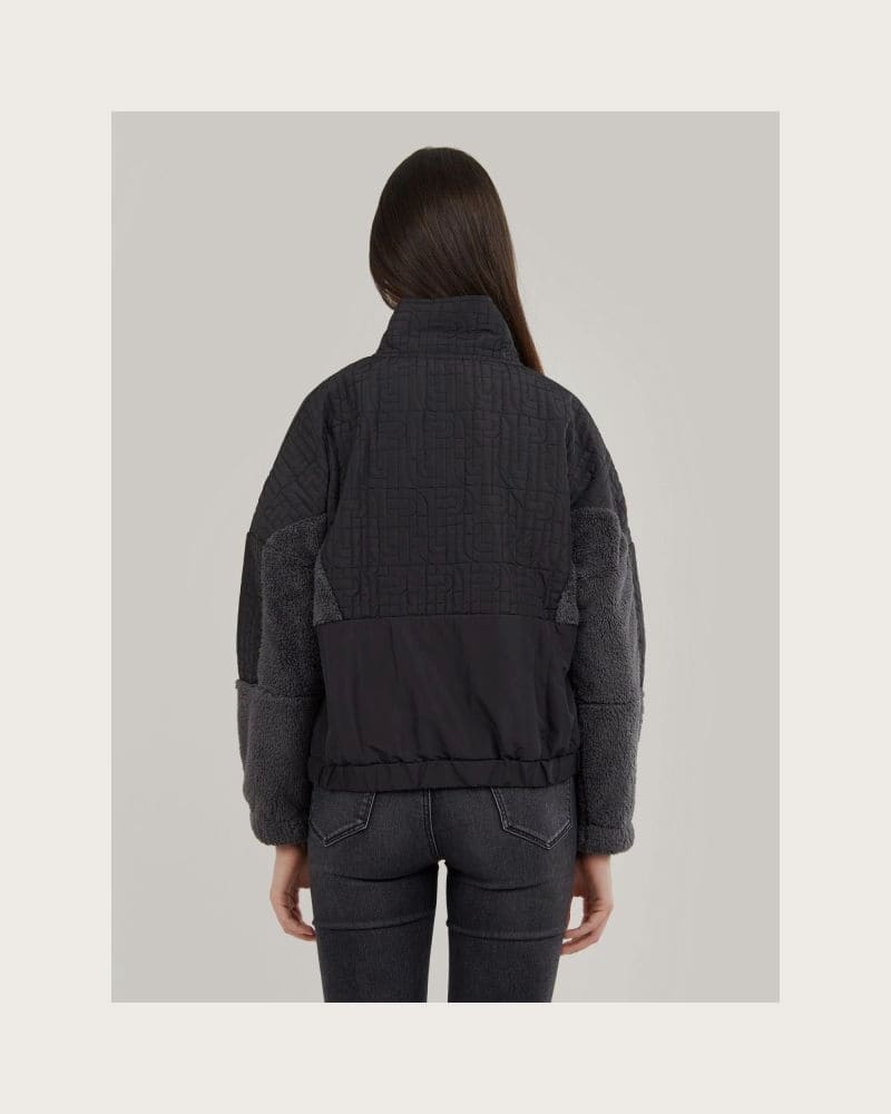 Dámska flisová mikina FUNDANGO Calypso Hybrid Pullover-890-black – fotka 3