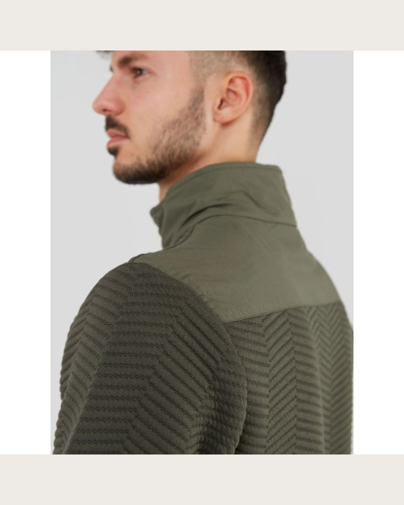 Pánska mikina FUNDANGO Vertigo Sweatshirt-590-oliv – fotka 5