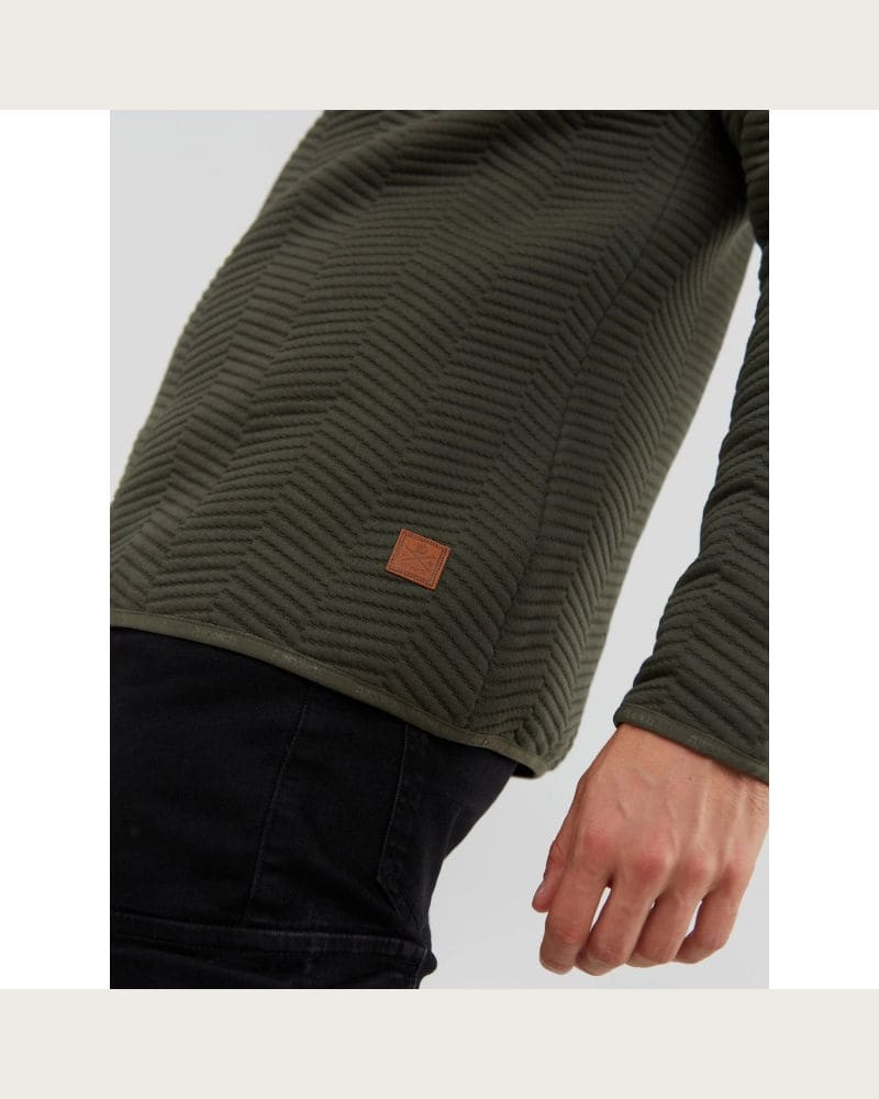 Pánska mikina FUNDANGO Vertigo Sweatshirt-590-oliv – fotka 6