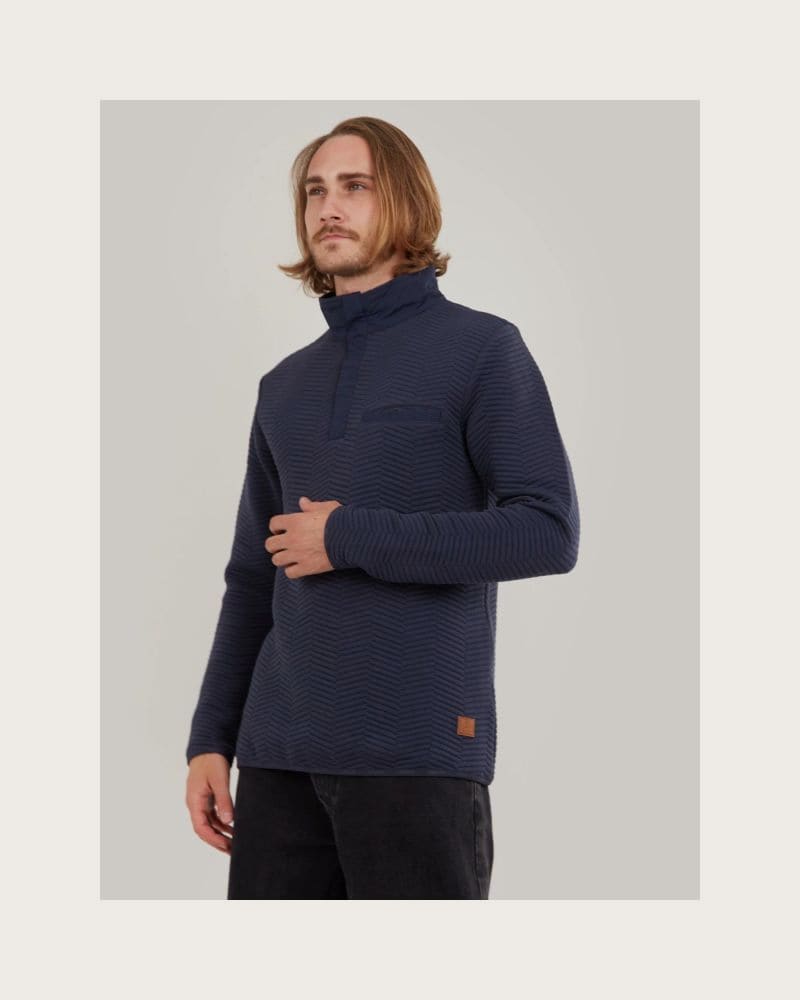 Pánska mikina FUNDANGO Vertigo Sweatshirt-486-patriot blue – fotka 2