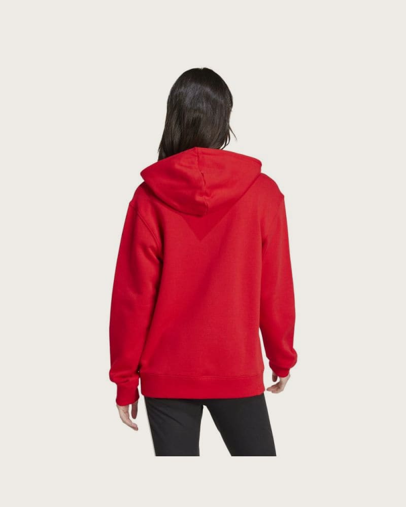 Dámska mikina s kapucňou ADIDAS W LIN FT HD-IY9187-Red – fotka 3