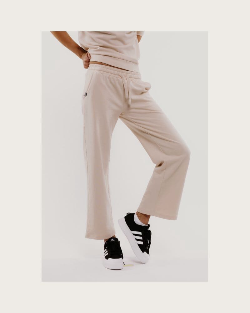Dámske tepláky AUTHORITY TP-LINA W wide beige – fotka 2