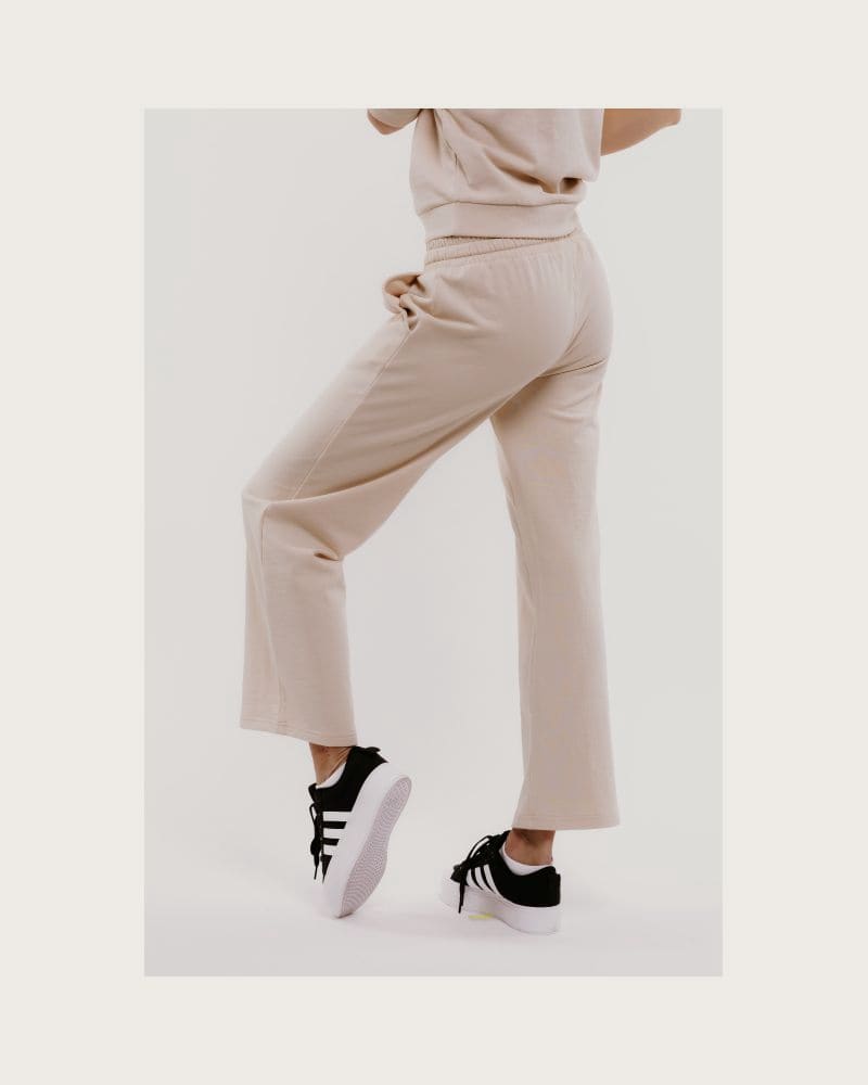 Dámske tepláky AUTHORITY TP-LINA W wide beige – fotka 3